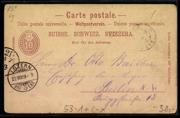 Cartes postales: Vorläufer-Lithographie Pilatus-Kulm, 18 – D'occasion à Berlin par bartko-reher 1