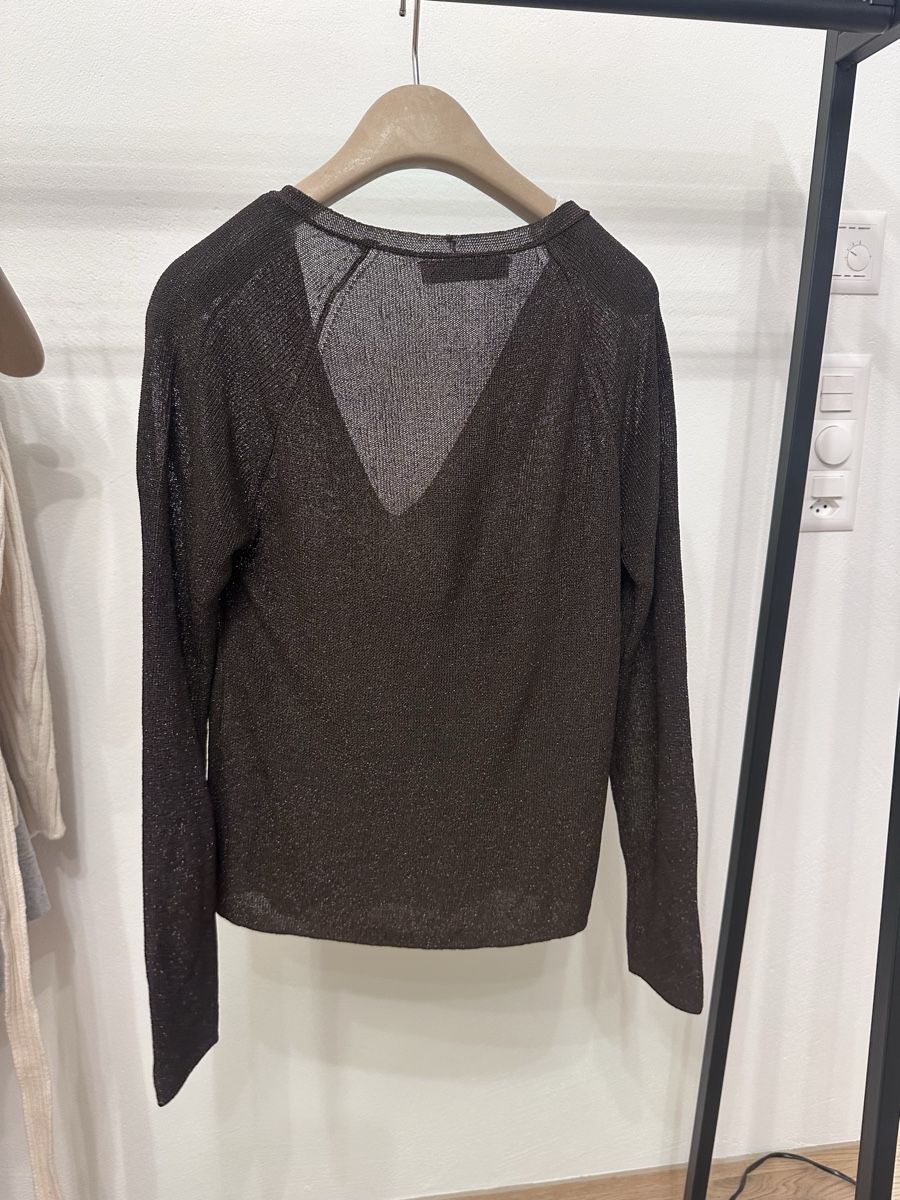 Mango T-Shirts: Mango V-Neck Pullover/ Shirt - Metallic Brown – Neu (gemäss Beschreibung) aus Rüschlikon von juz_2t2j 3