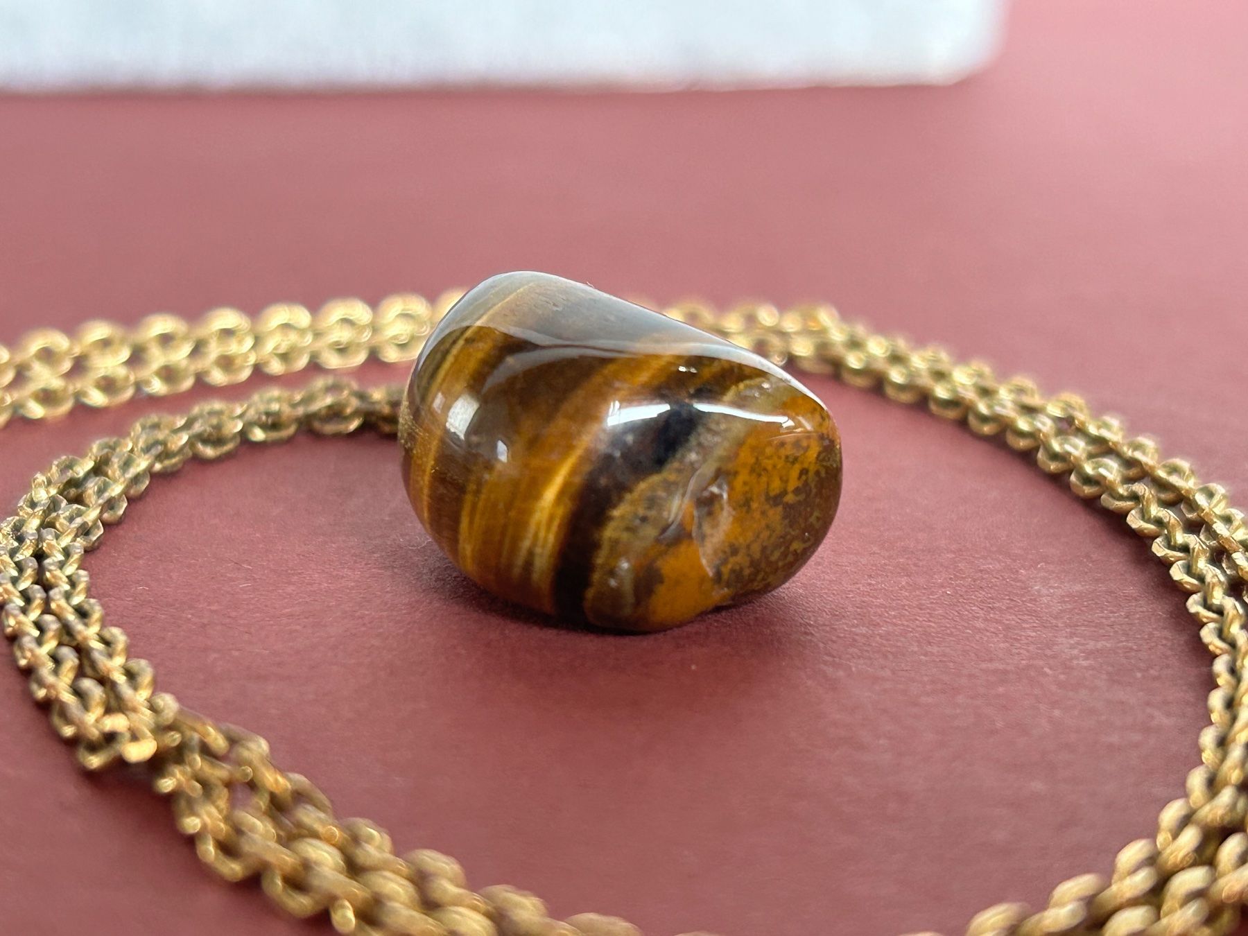 Ciondoli: Tigeraugen-Anhänger -Kette RETRO – Usato da Laufen venduto da Bellavitaboom 4
