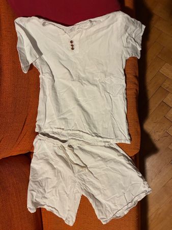 Ensemble T-shirt + short en lin 👕🩳