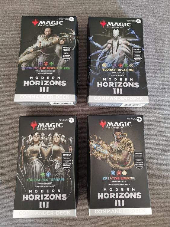 Magic Modern Horizons 3 Commander Deck Set (alle 4) Kaufen auf Ricardo