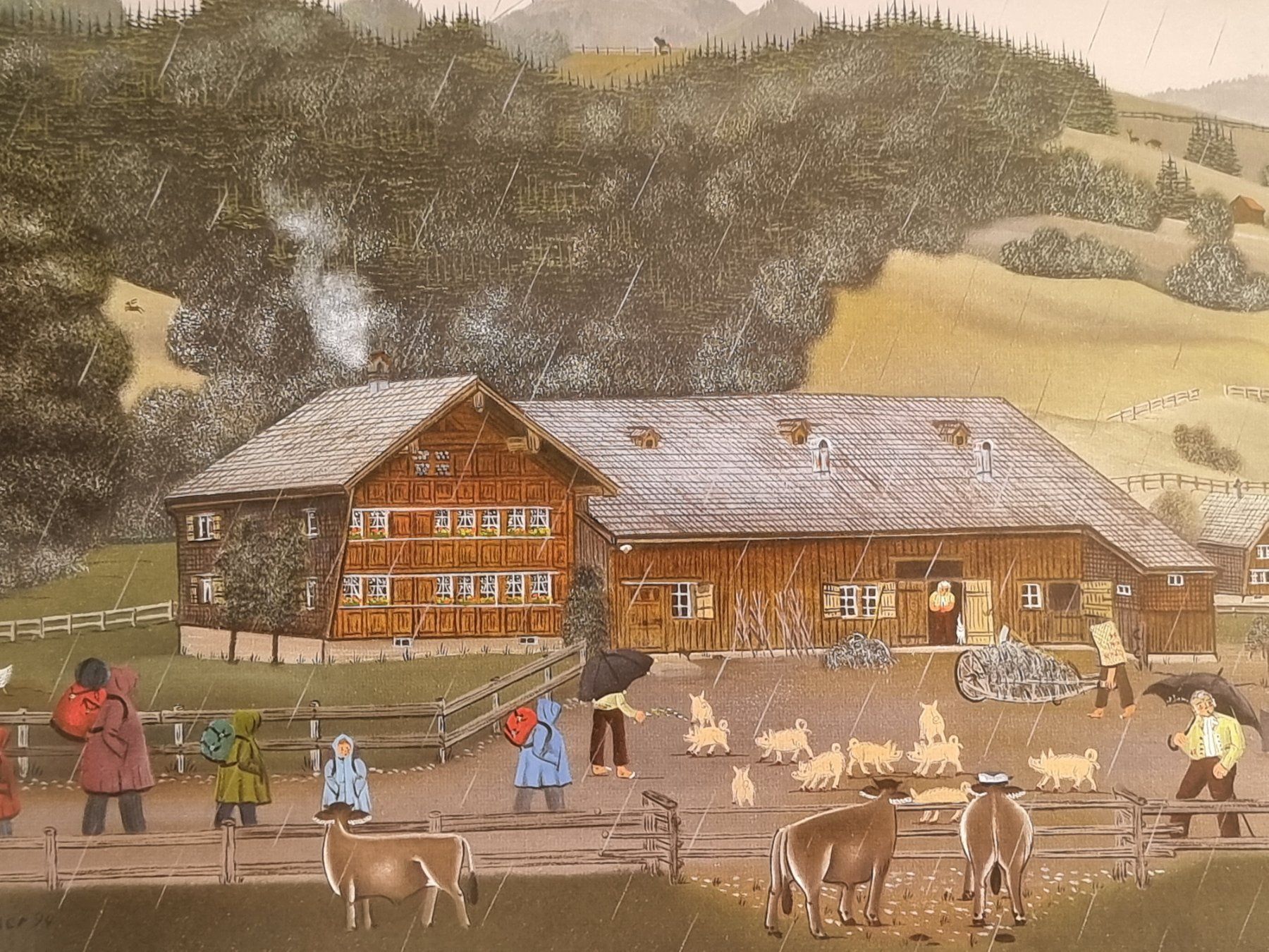 Foto & Immagini: BARBARA BILD HINTER PASSEPARTOUT MONTIERT MIT RAHMEN – Usato da Gersau venduto da grafik-kunst 2