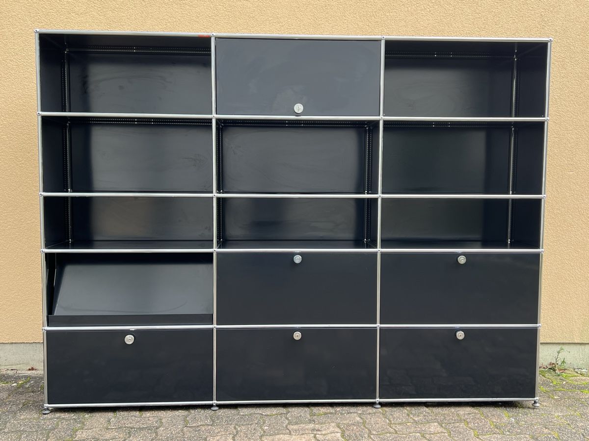Regale: USM Haller Sideboard Schwarz 3x5 – Gebraucht aus Dietikon von Kumar_Occasionen 1