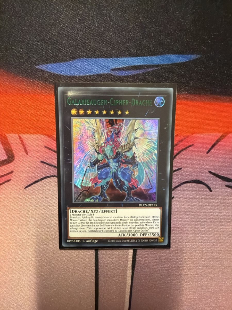 Yugioh Carte collezionabili: Galaxy-Augen-Cipher-Drache Yu-Gi-Oh! – Usato da Arbon venduto da ids 2