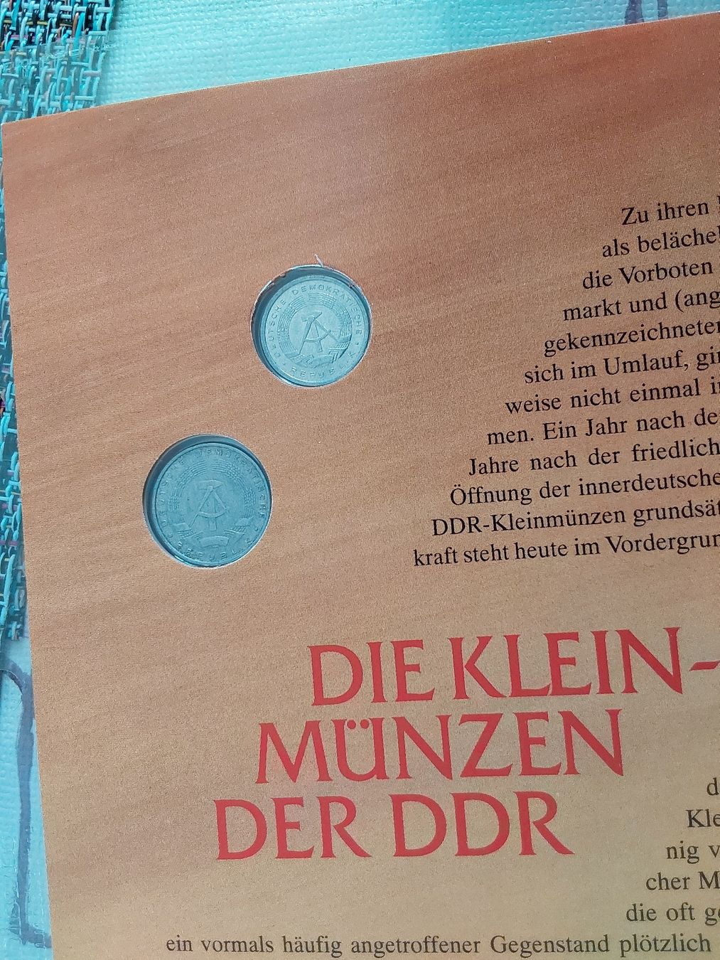 Tutti le monete: Münzblatt DDR  – Usato da St. Gallen venduto da aha_2prr 3