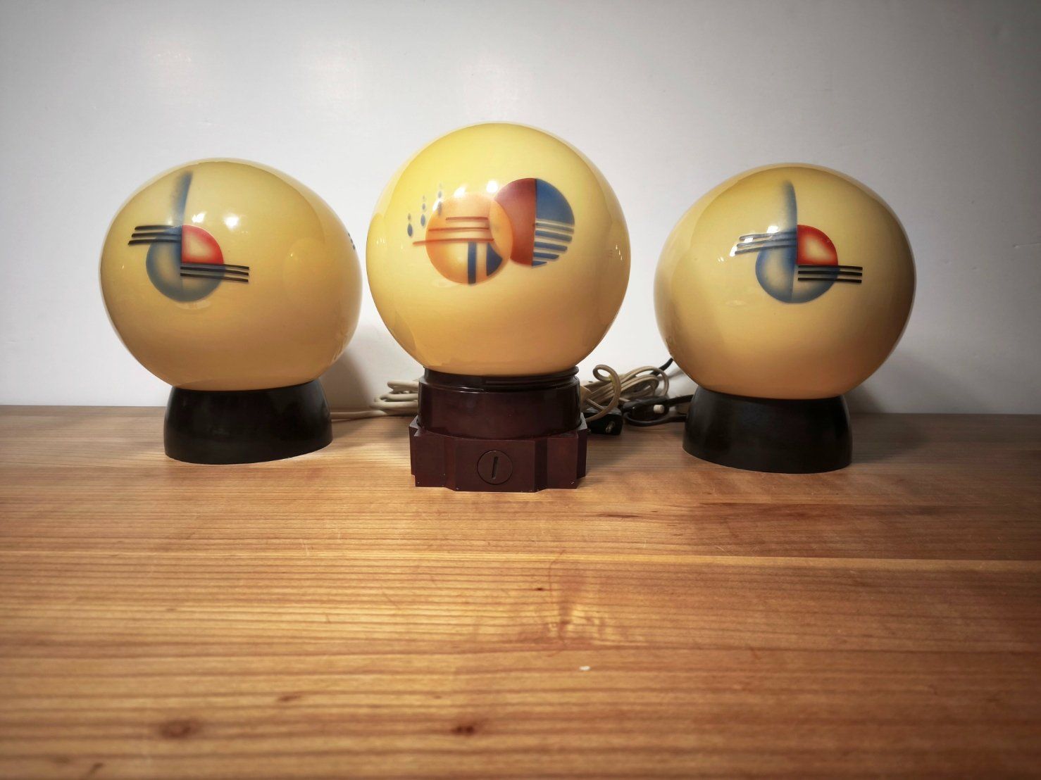 Lampade: 3 Vintage Tisch- oder Deckenlampen – Usato da Wettingen venduto da DaHa90