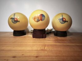 3 Vintage Tisch- oder Deckenlampen