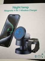 4-in-1 Magnet Ladestation mit Nachtlicht, neuwertig