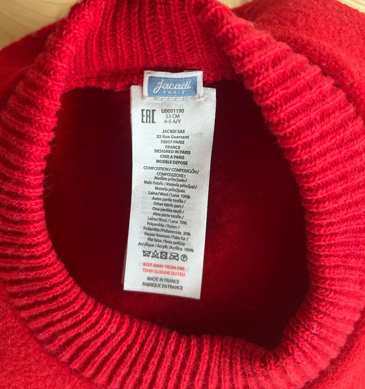 Jacadi Altro abbigliamento per bambina: Jacadi Mütze & Schlauchschal Gr.53_100%Wolle – Usato da Zürich venduto da normanprice 5