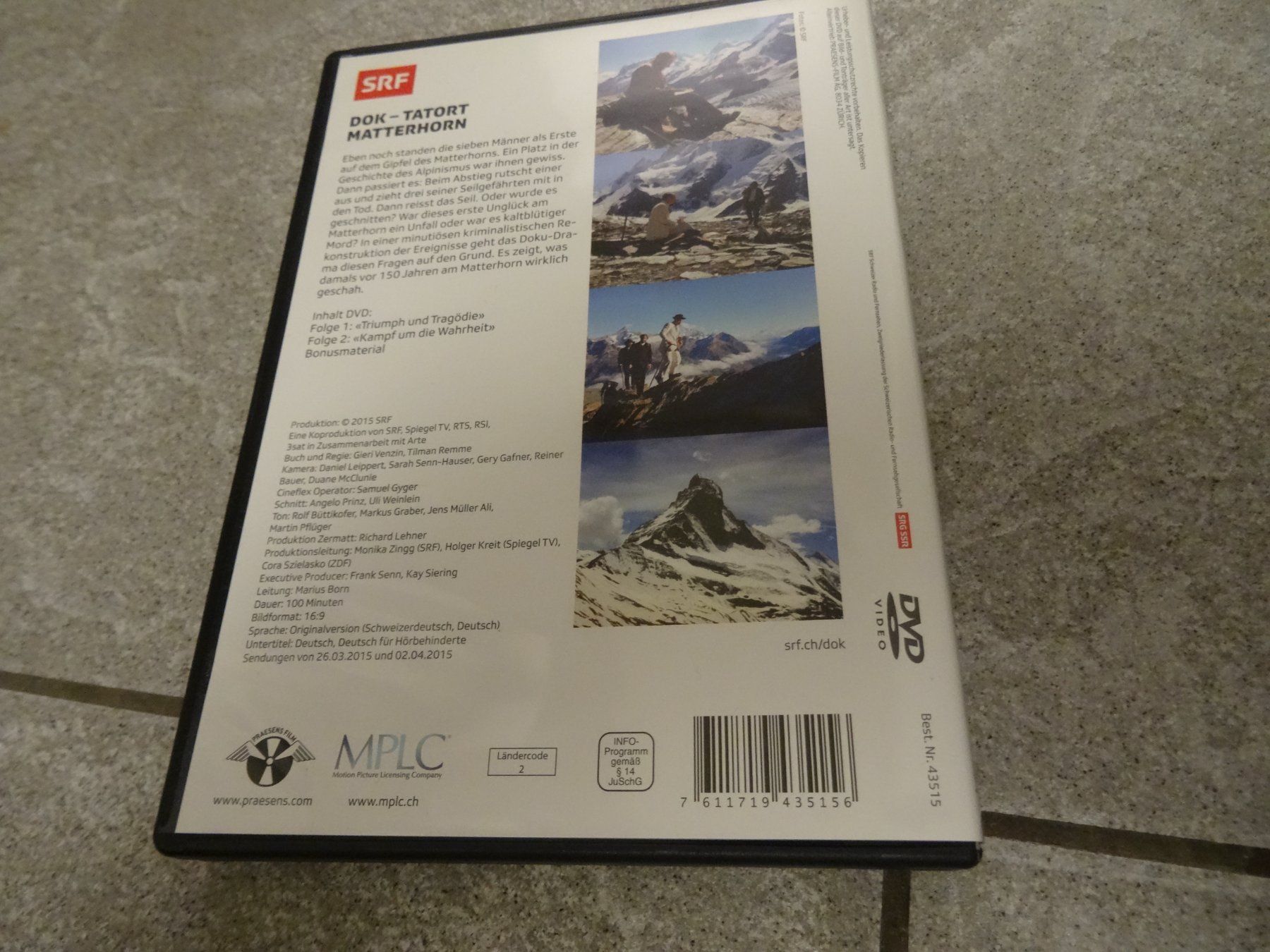 Tutti i DVDs: DVD SRF DOK Tatort Matterhorn – Usato da Olten venduto da Disc-Verkauf 2