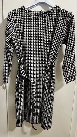 Kleid WEEKEND MaxMara schwarz weiss gemustert Grösse 38