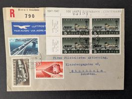 Brief Bern - Stockholm 1947 Rec.