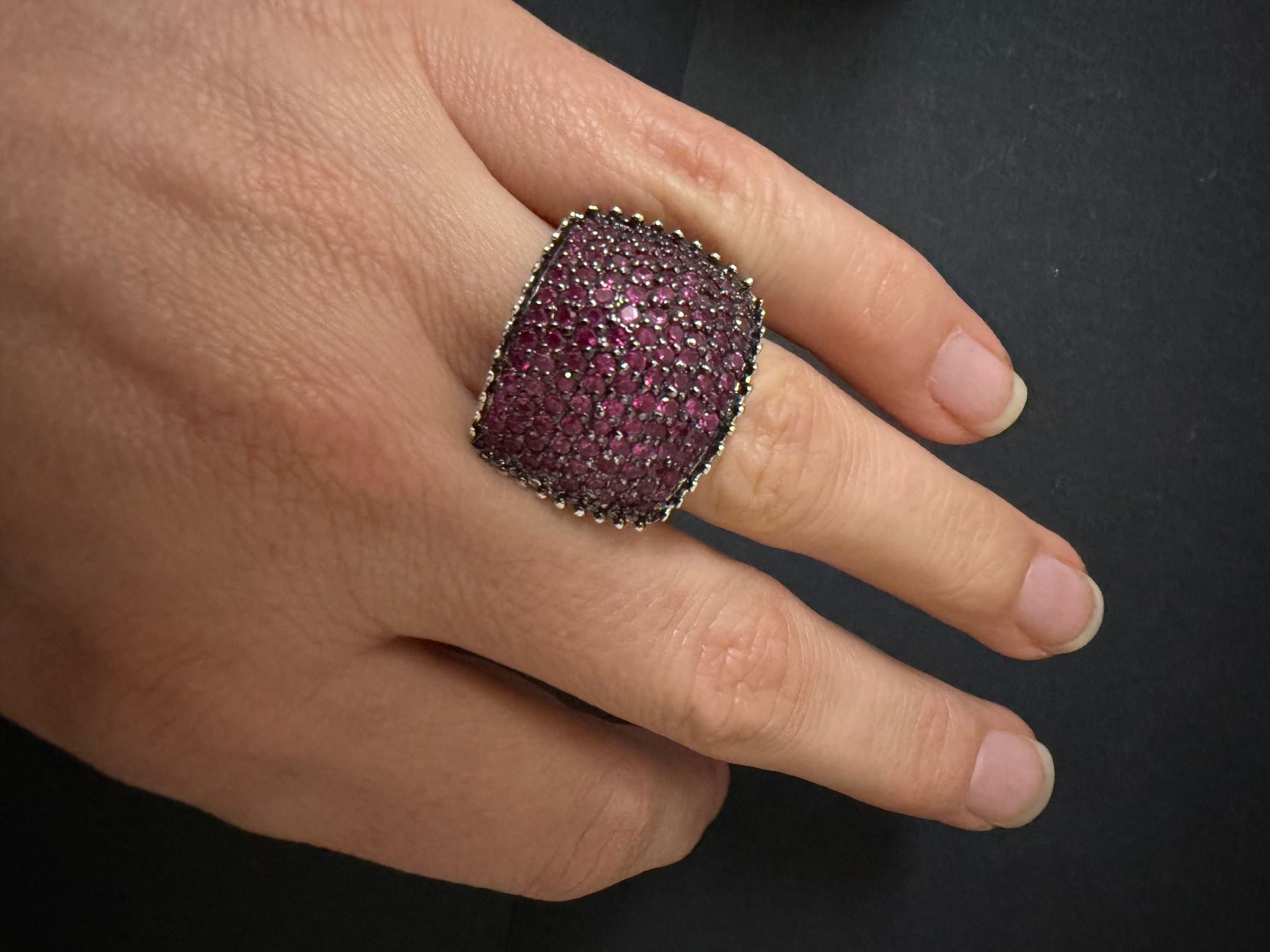 Anelli: Silber Ring mit Rubinen 925 – Usato da Spiegel b. Bern venduto da Rogger72 3