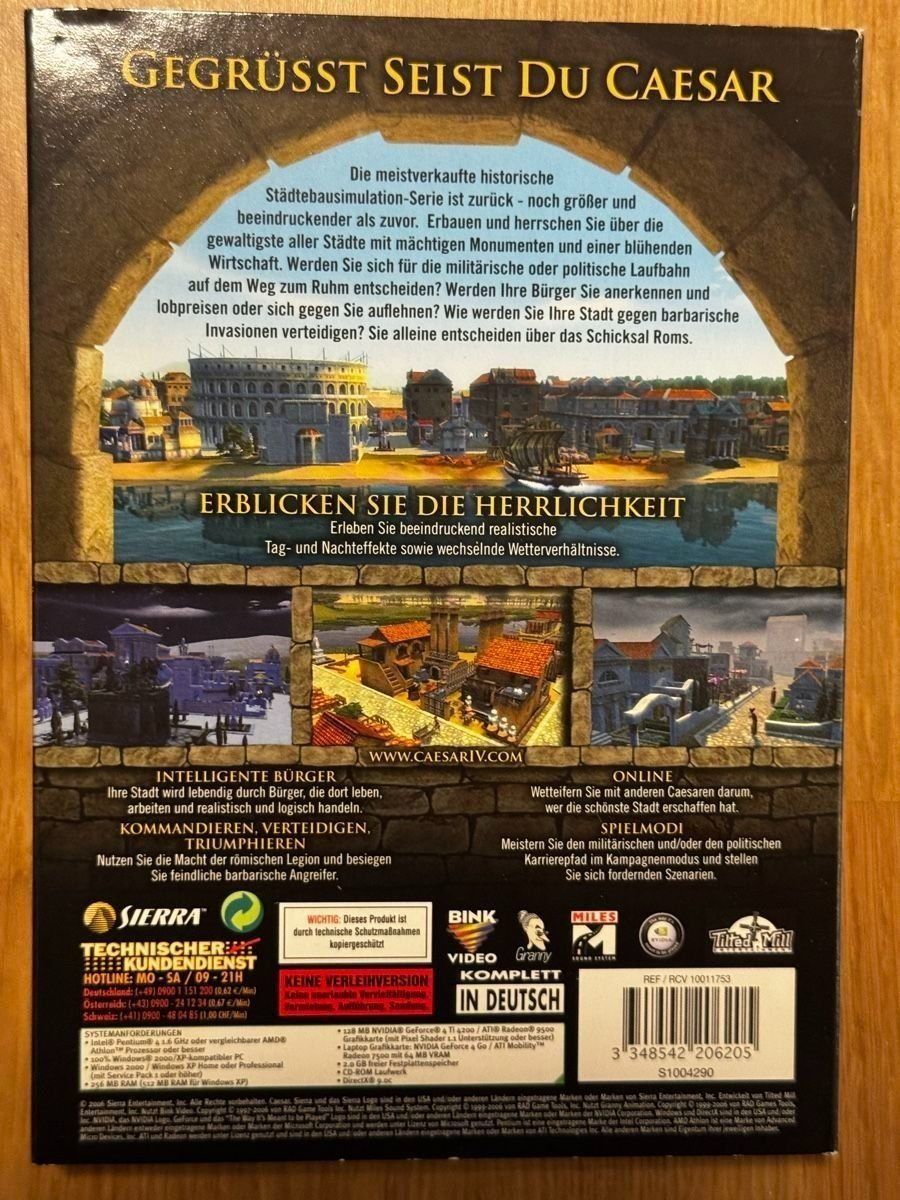 Giochi: Caesar IV - CIB - PC – Usato da Uster venduto da GamesAndStuff 1