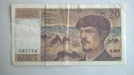 Billet banque France 20 Francs 1992 TBE+