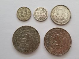Münzen aus Mexiko Silber