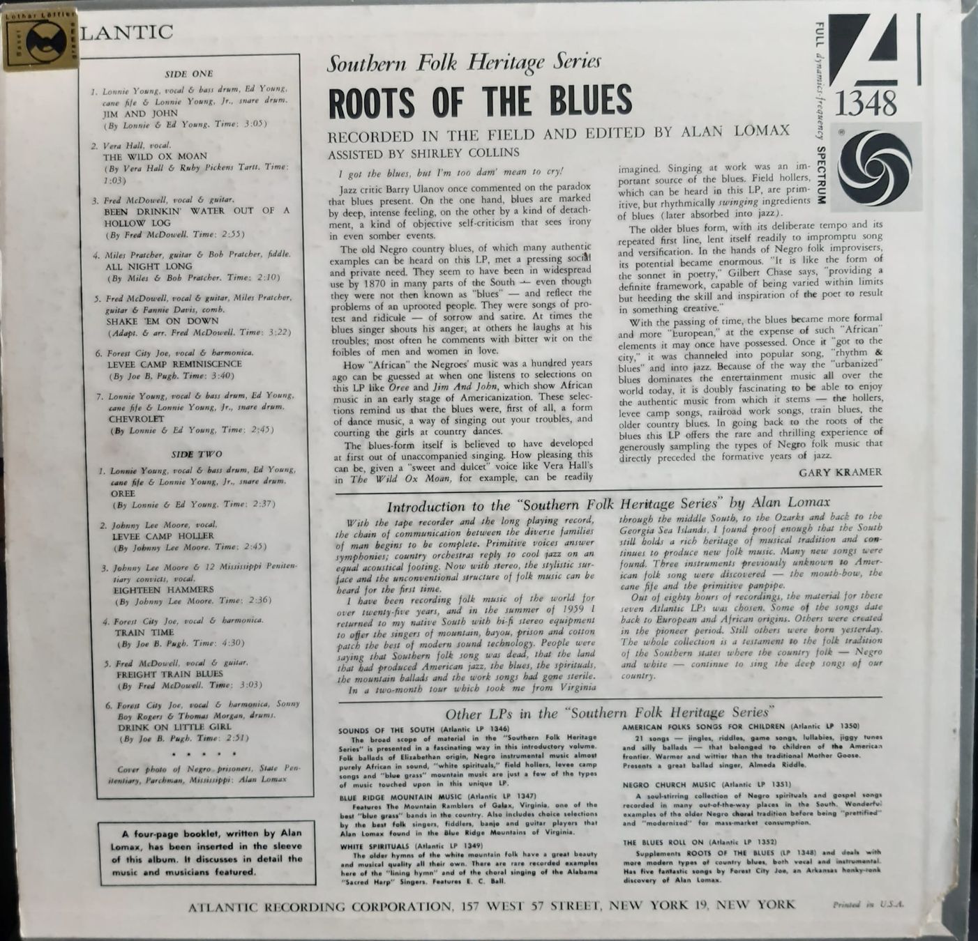 Dischi in vinile: ROOTS OF THE BLUES ATLANTIC: 1348 – Usato da Frick venduto da kyb_yq8h 1