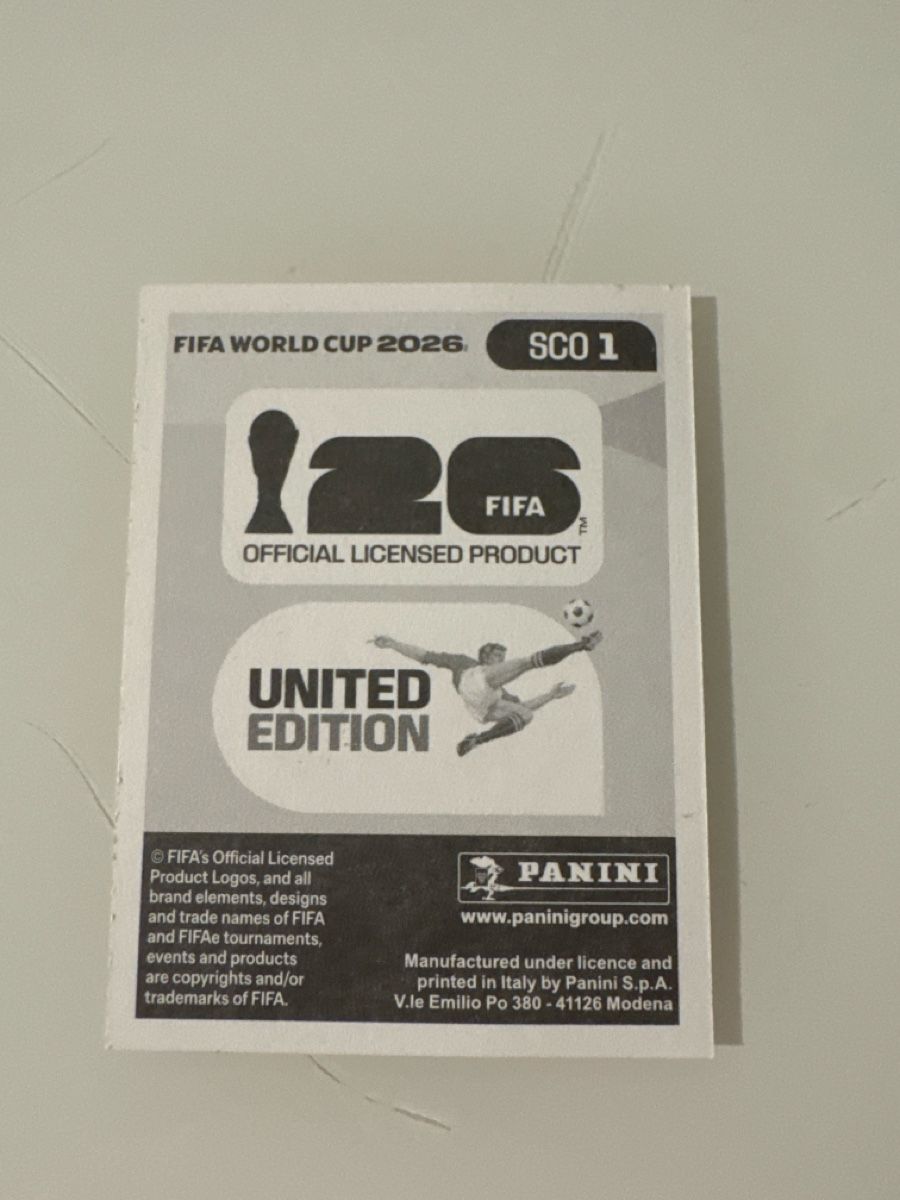 Panini Carte collezionabili: Panini 2026 Scotland SCO1  – Nuovo (secondo la descrizione) da Bern venduto da akl_sy9s 1