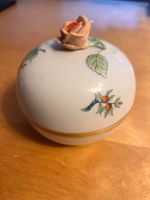 Herend Porzellandose Goldrand Rose gebraucht
