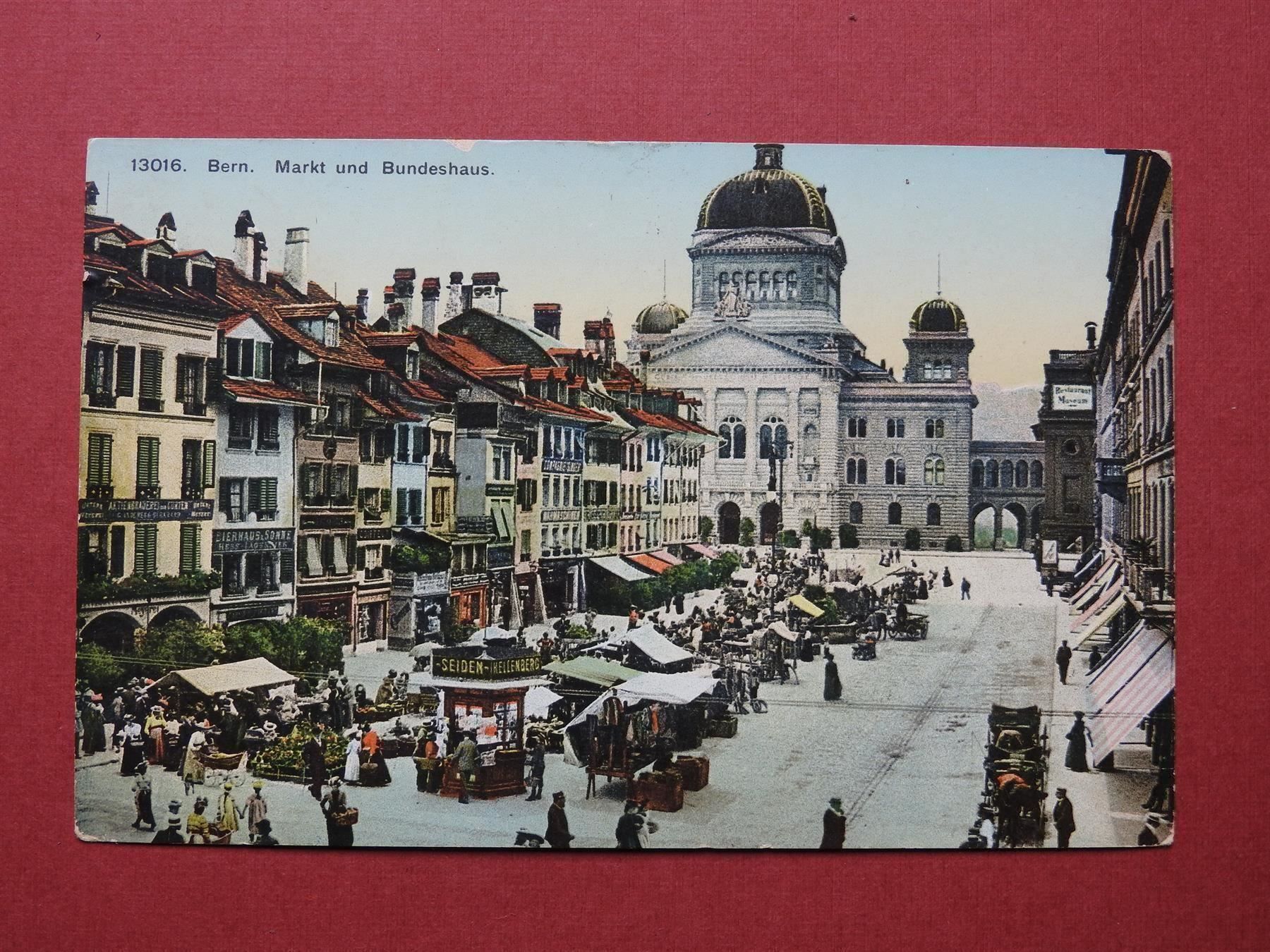 Cartoline postali: Bern - Markt und Bundeshaus – Usato da Rain venduto da 999-800-K
