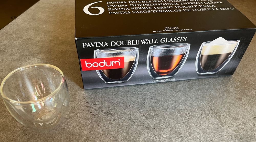 Bodum Thermobecher Pavina 450 ml, 6 Stück, Transparent