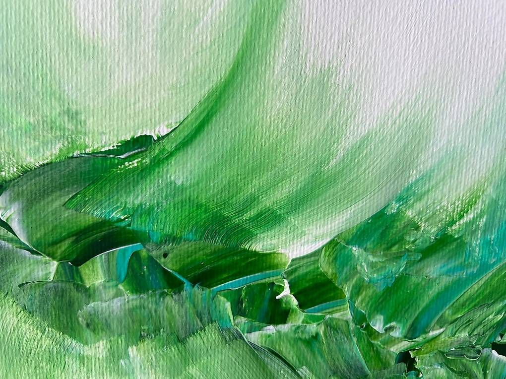 Dipinti: 30x30cm Bild grün "Grasglitzern" – Nuovo e nell'imballaggio originale da Urdorf venduto da manuela4 2