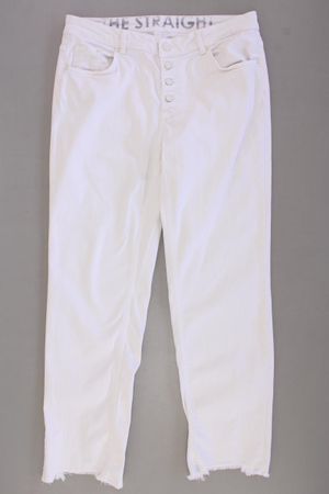 Oui Straight Jeans Gr. 40 weiß