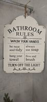 Deko-Schild Bathroom