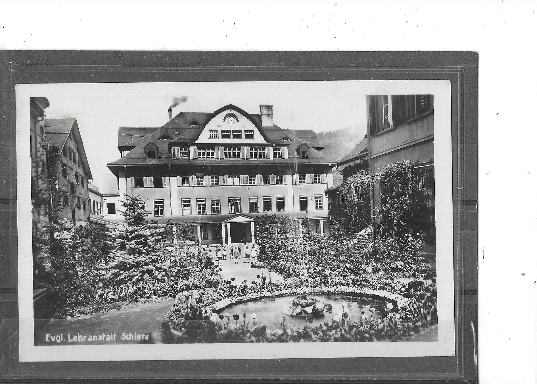 Cartoline postali: GR Schiers 1937 Evgl. Lehranstalt – Usato da Schocherswil venduto da Wilare