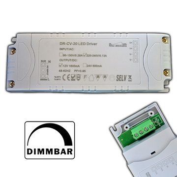 Konverter: Dimmbarer LED Trafo 1-20 Watt 12V DC – Neu und originalverpackt aus St. Niklausen OW von LED-Shop