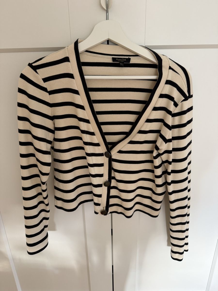Massimo Dutti Giacche: Massimo Dutti Streifen Strickjacke Gr. S – Usato da Zürich venduto da FionaLuzia