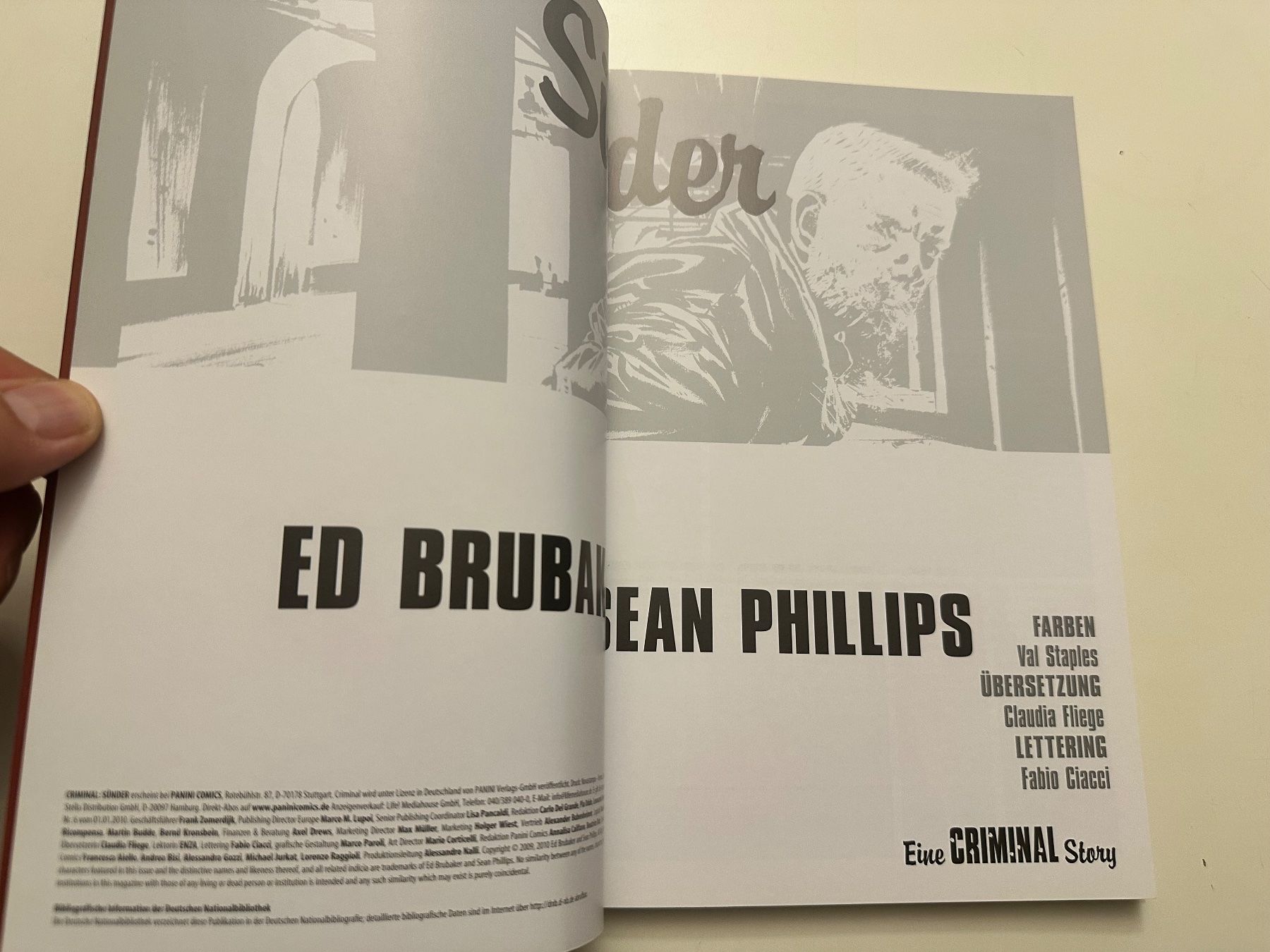 BD: CRIMINAL 5 - SÜNDER - BRUBAKER - PHILLIPS - PANINI COMICS – Neuf (Voir description) à Münsingen par Ganjam 3