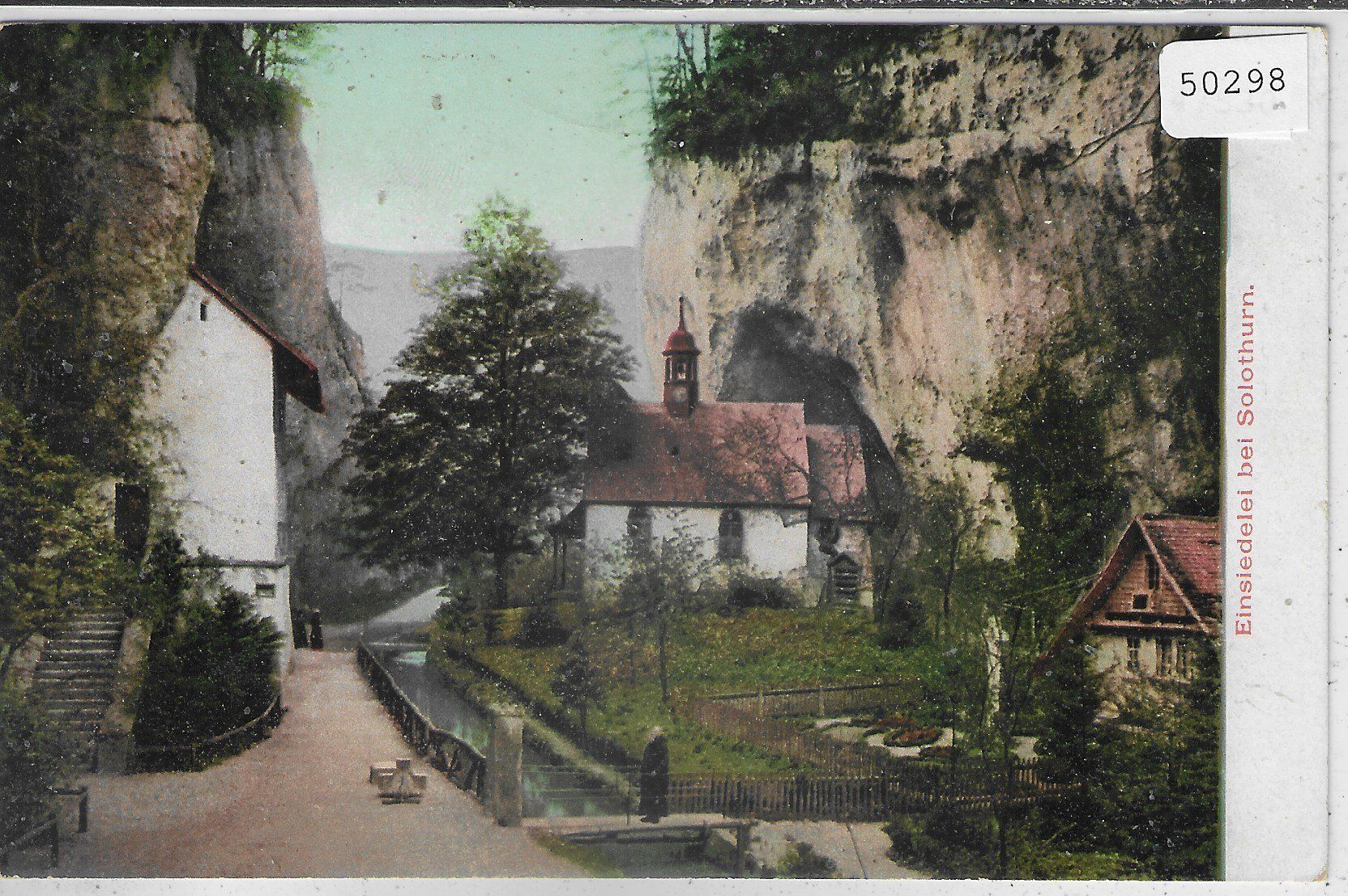 Ansichtskarten: Solothurn - Einsiedelei - Litho – Gebraucht aus Ettingen von Kartenplanet