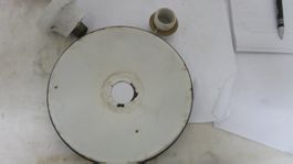 Stalllampe/Deckenlampe antik emailliertes Metall