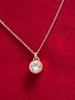 Modeschmuck Halskette mit Anhänger goldfarben