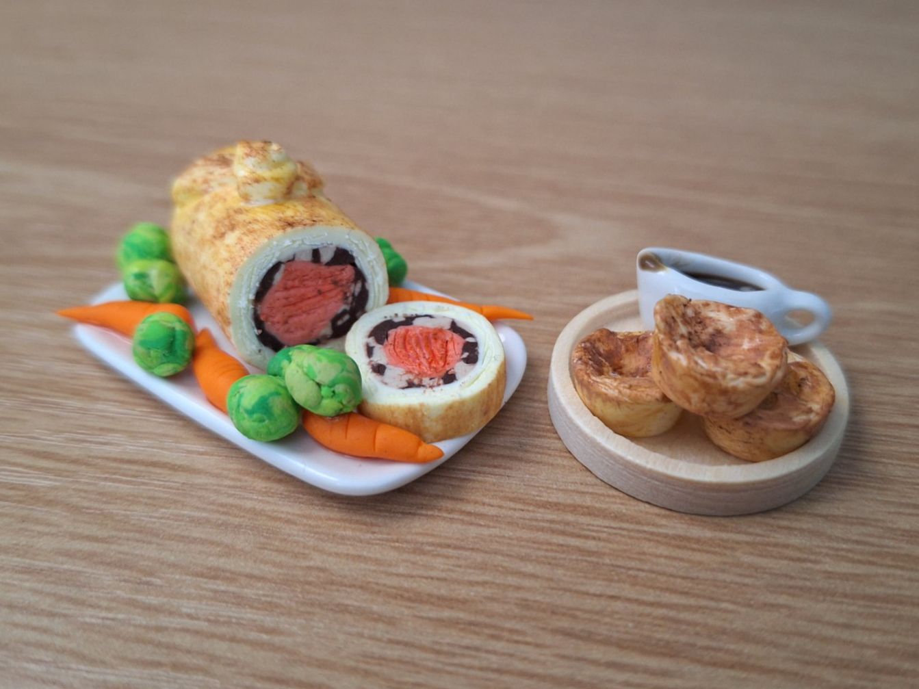 Case e mobili per bambole: Handmade Filet Wellington mit Yorkshire Pudding – Nuovo (secondo la descrizione) da Zürich venduto da HandmadeTinyFood 3
