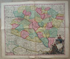 Ungarm  Kupferstichkarte von Visscher um 1680