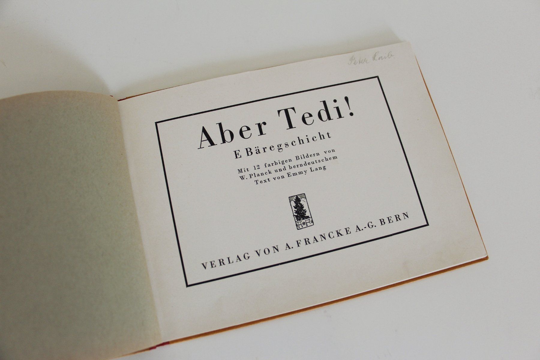 Bücher: BILDERBUCH "ABER TEDI !"  E BÄREGSCHICHT 1930 – Gebraucht aus St. Gallen von modernetc 3