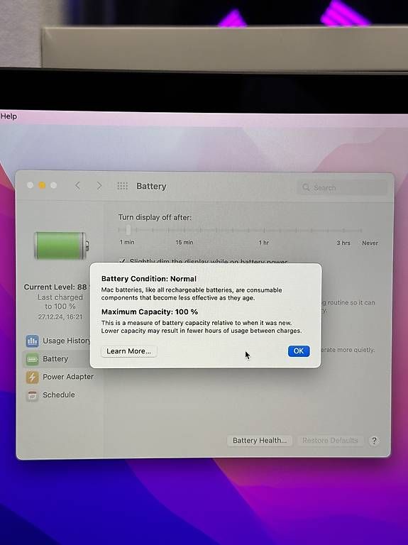 Notebook: Apple Macbook Pro M1 2020 13' – Usato da Möriken AG venduto da E60Veni 4
