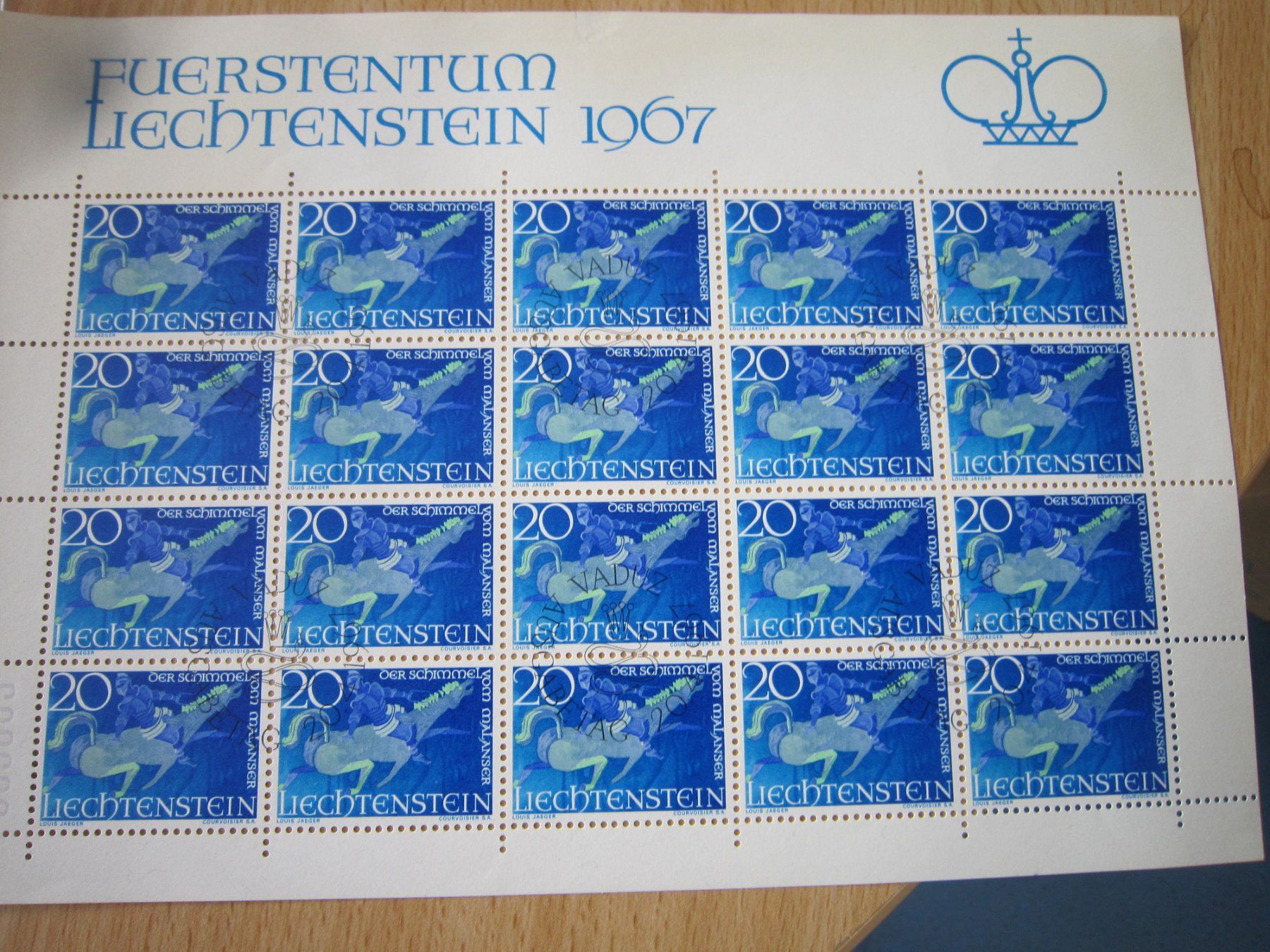 Tutti i francobolli: 1967 schöne Blöcke Lichtenstein – Usato da Giubiasco venduto da sal_9j6w 3