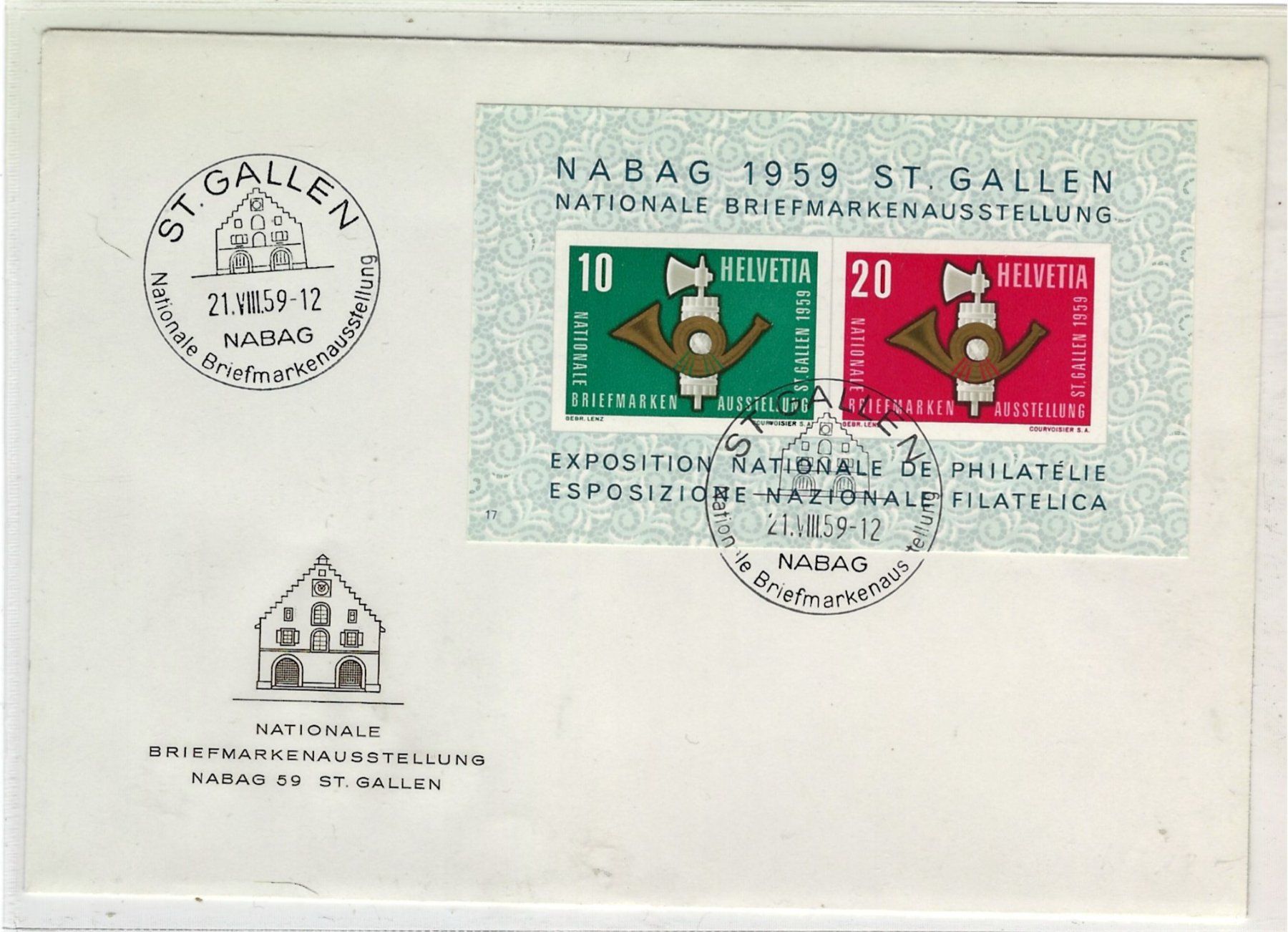Tutti i francobolli: 1959 Brief Nabag Block    15870 – Usato da Lunden venduto da Animus999