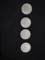 4x Schweizer Silberfranken 1 Fr. 1961, 1963, 1964, 1966