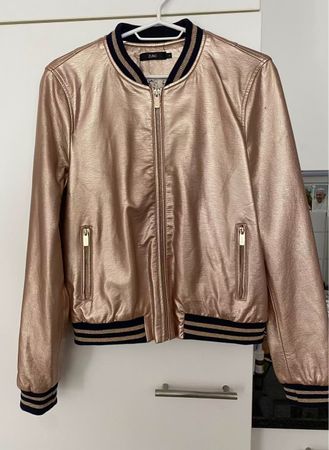 Goldene Bomberjacke Gr. L Übergangsjacke