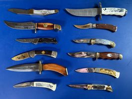 Jagd- und Fischmesser Franklin Mint komplette Sammlung 1989