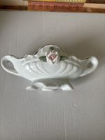 Saucière vintage en porcelaine avec rose
