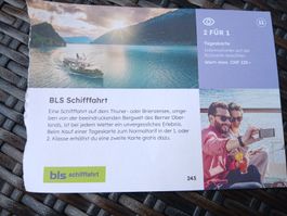Gutschein BLS Schifffahrt 2 für 1