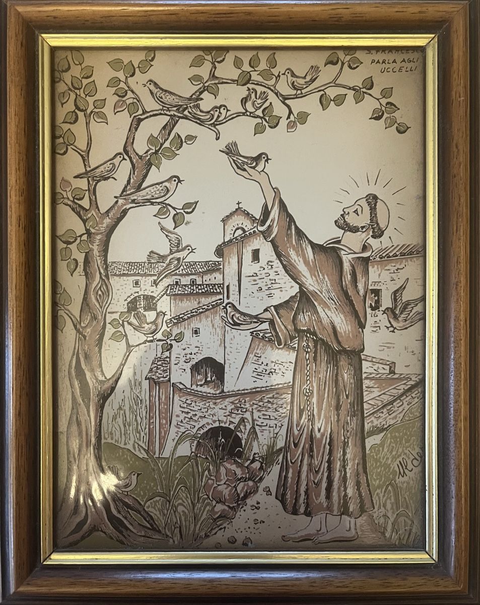 Dipinti: Saint François sur céramique. – Nuovo (secondo la descrizione) da Mont-sur-Lausanne venduto da att_6mrt