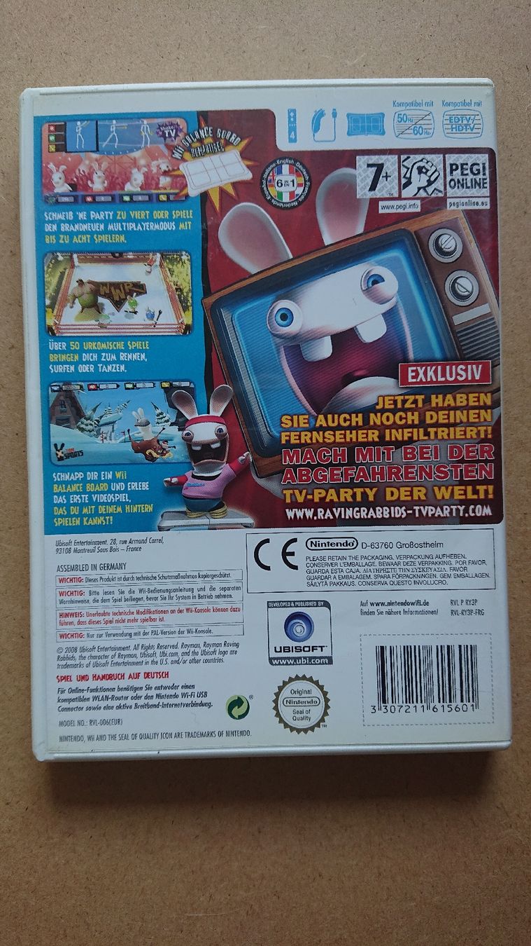 Giochi: Rayman Raving Rabbids: TV Party - Wii – Usato da Chur venduto da FreakofRarity 1