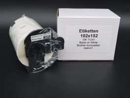 Brother kompatible Etiketten 102 mm x 152 mm DK-11241