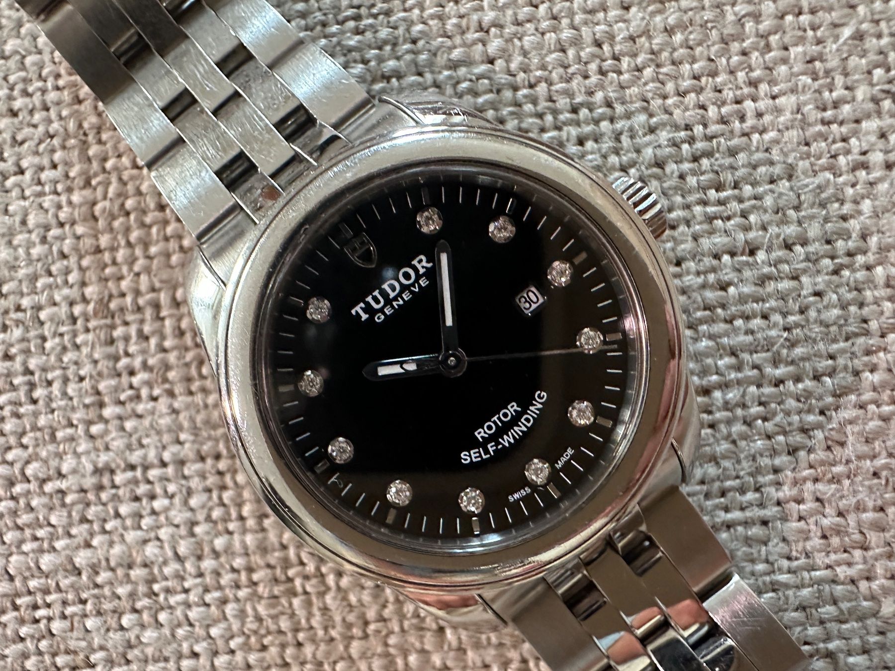 Tudor Orologi: Tudor Glamour Date Diamond Automatic 31mm Full-Set – Usato da Matten b. Interlaken venduto da cour13 3